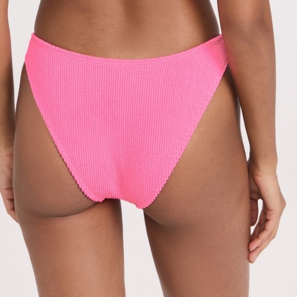 NWT GOOD AMERICAN ALWAYS FITS CLASSIC BIKINI BOTTOM IN BRIGHT PINK - Picture 1 of 12